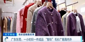 一小时织一件成品！东莞“智织”毛衫火了！热销海内外→